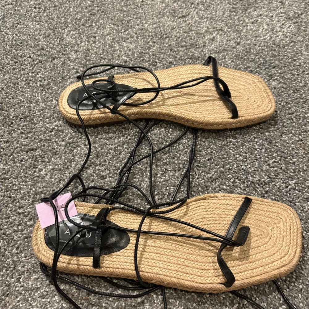 Black and Tan Women Sandals